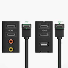 Ugreen HD103 kabel HDMI 4K 1m, crno