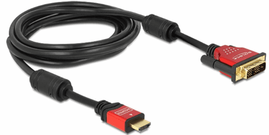 Delock kabel, HDMI-DVI-D, 3m (84343)