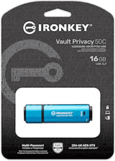 Kingston Ironkey USB ključ, 16GB (IKVP50C/16GB)