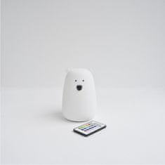 Rabbit&Friends silikonska svjetiljka s daljinskim upravljačem, medvjedić, bijela