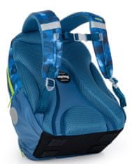 Oxybag Oxy NEXT školski ruksak, plavi sa vojničkim uzorkom