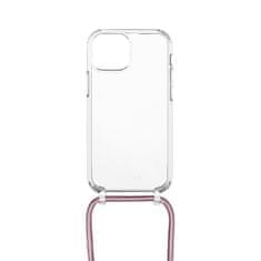 FIXED maskica Pure Neck sa ružičastom vezicom za Apple iPhone 12 mini FIXPUN-557-PI