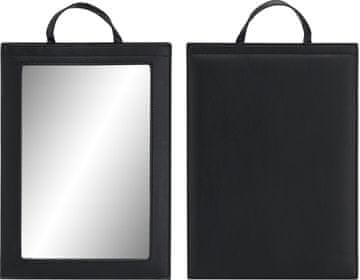 GEPARD Ogledalo Q-32-BLACK veliko frizersko ogledalo s ručkom