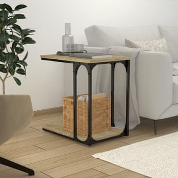Vidaxl Pomoćni stolić Sonoma hrast 50x35x52 cm Materijal na bazi drveta
