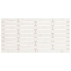 Vidaxl Zidno uzglavlje bijelo 141x3x63 cm od masivne borovine