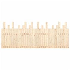 Vidaxl Zidno uzglavlje 204x3x80 cm od masivne borovine