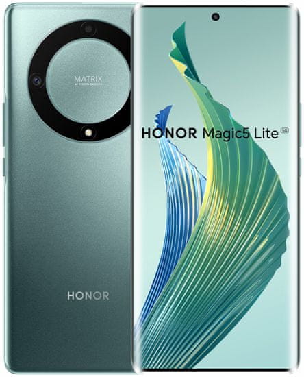 Honor Magic5 Lite 5G pametni telefon, 6 GB/128 GB, zelena