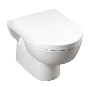 AQUALINE AQUALINE MODIS Viseća WC Šolja, Keramička, Bijela, 36x52cm