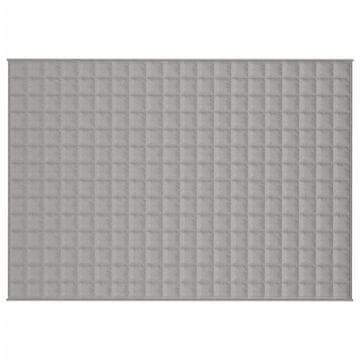 Vidaxl Teška deka siva 140x200 cm 6 kg od tkanine