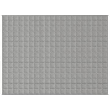 Vidaxl Teška deka siva 152x203 cm 7 kg od tkanine