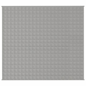 Vidaxl Teška deka siva 200x220 cm 13 kg od tkanine
