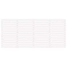 Vidaxl Zidno uzglavlje bijelo 206x3x91,5 cm od masivne borovine