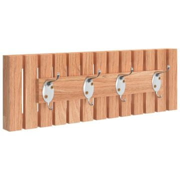 Vidaxl Zidna vješalica 42 x 8,5 x 14 cm od masivnog drva oraha