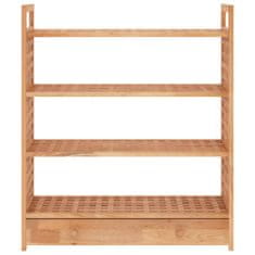 Vidaxl Stalak za cipele s ladicom 70x27x81 cm od masivnog drva oraha
