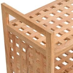 Vidaxl Stalak za cipele s ladicom 70x27x81 cm od masivnog drva oraha