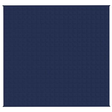 Vidaxl Teška deka plava 220x240 cm 11 kg od tkanine