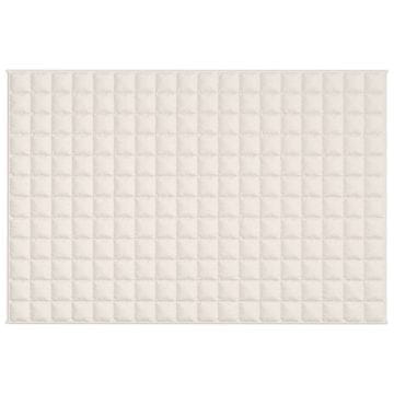 Vidaxl Teška deka svijetla krem 122x183 cm 5 kg od tkanine