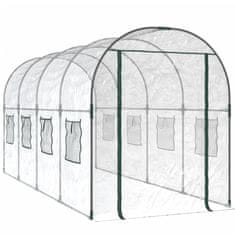 Vidaxl Prozirni staklenik 160x400x190 cm PVC i obojeni čelik