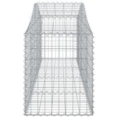 Vidaxl Lučne gabionske košare 10 kom 200x50x60/80 cm pocinčano željezo