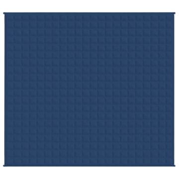 Vidaxl Teška deka plava 220x230 cm 11 kg od tkanine