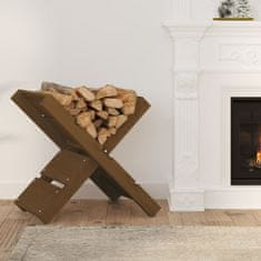 Vidaxl Držač za cjepanice smeđi 47 x 39,5 x 48 cm od masivne borovine