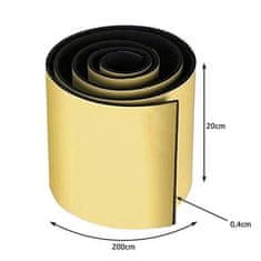 Xtrobb Zaštita za vrata - traka za zid 200 x 20 cm Crna Xtrobb 18915