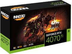 inno3D GeForce RTX 4070Ti X3 grafička kartica, 12 GB (N407T3-126X-186148N)