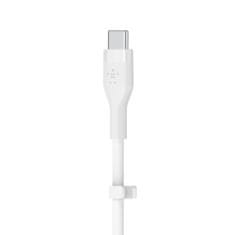 Belkin kabel, silikon, USB-C - USB-C 2.0, 3M, bijeli (CAB009bt3MWH)