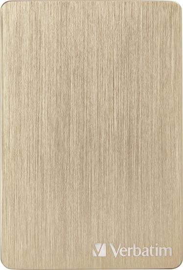 Verbatim Store 'n' Go ALU Slim vanjski tvrdi disk, 1 TB, Gold (53664)