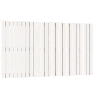 Vidaxl Zidno uzglavlje bijelo 159,5x3x90 cm od masivne borovine