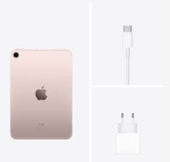 Apple iPad mini 6 tablet, Cellular, 64 GB, Pink (mlx43hc/a)