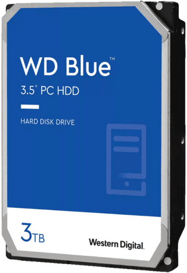 WD Blue tvrdi disk (HDD), 3TB, 8,89 cm, SATA3, 5400, 256MB, plavi (WD30EZAZ)
