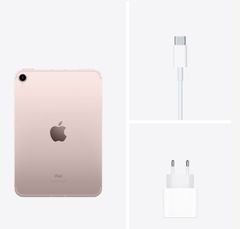 Apple iPad mini 6 tablet, Cellular, 256 GB, Pink (mlx93hc/a)