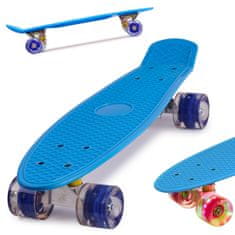 Ikonka Aga Frisbee skateboard LED kotači plavi