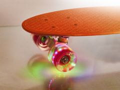 Ikonka Aga Frisbee skateboard LED kotači narančasti