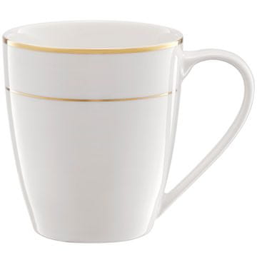 DAJAR Ambition Aura zlatna bijela porculanska šalica 360 ml