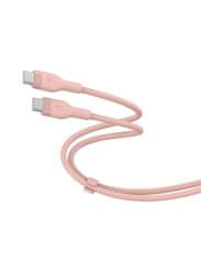 Belkin kabel, USB-C, silikonski, 3m, roza (CAB009bt3MPK)