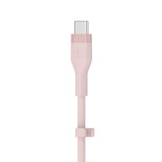 Belkin kabel, USB-C, silikonski, 1m, roza (CAB009bt1MPK)