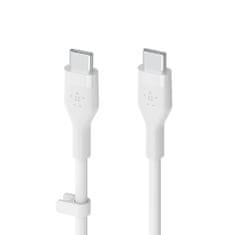 Belkin kabel, USB-C, silikonski, 1m, bijela (CAB009bt1MWH)