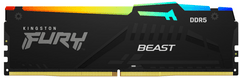 Kingston Fury Beast memorija (RAM), 16GB, 6000MHz, DDR5, CL40, DIMM, RGB, 2 kom (KF560C40BBAK2-16)