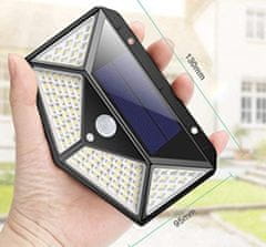 Ikonka Solarna lampa s senzorom pokreta i sumraka 100 LED