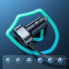 Joyroom JR-CL03 Pro auto punjač 5x USB 45W, crno