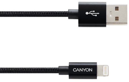 Canyon CFI-3 Lightning kabel, 5 W, 1 m, crna (CNE-CFI3B)