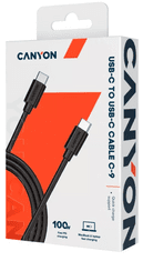 UC-9 USB-C na USB-C kabel, 100 W, 1,2 m, crna (CNS-USBC9B)