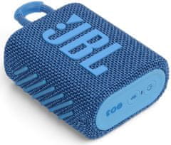 JBL GO3 Eco prijenosni zvučnik, plavi