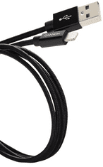 Canyon MFI-3 Lightning kabel, 12 W, 1 m, crna (CNS-MFIC3B)
