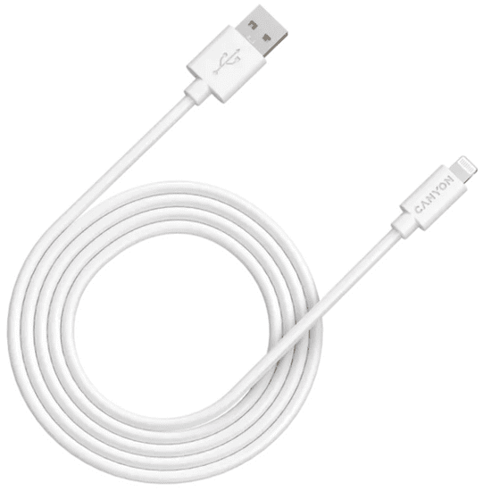 Canyon MFI-12 USB-A na Lightning kabel, 2 m, bijela (CNS-MFIC12W)