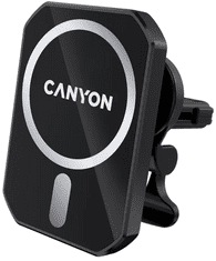 Canyon CM-15 automobilski nosač, magnetski, bežićno punjenje, crna (CNE-CCA15B01)