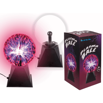 Out of The blue Neonska plazma kugla staklena lampa 25cm - dodir ili zvuk