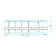 Bestway Nadzemni bazen Steel Pro Max 488 x 122 cm